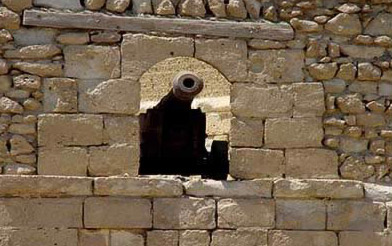 A canon at the ancient Ottoman fortress